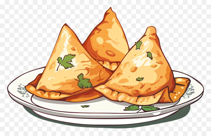 Samosas，Vegetais Picantes PNG