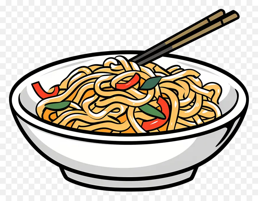 Chow Mein，Macarrões PNG