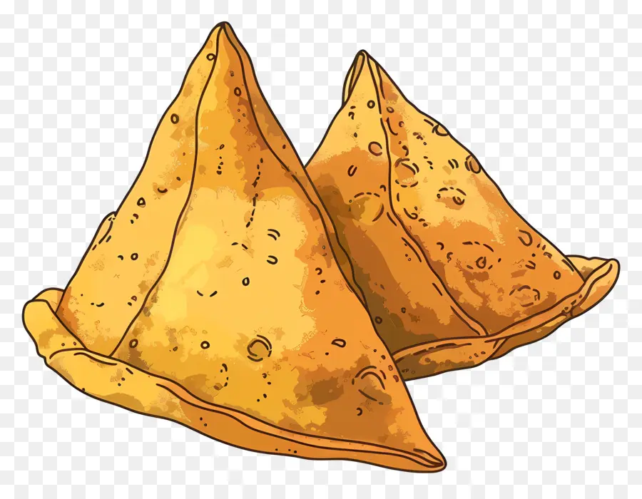 Samosas，Massa Frita PNG