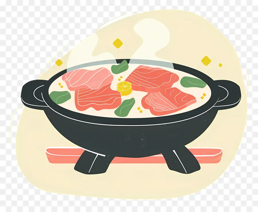 Hot Pot，Alimentos Quentes Fumegantes PNG