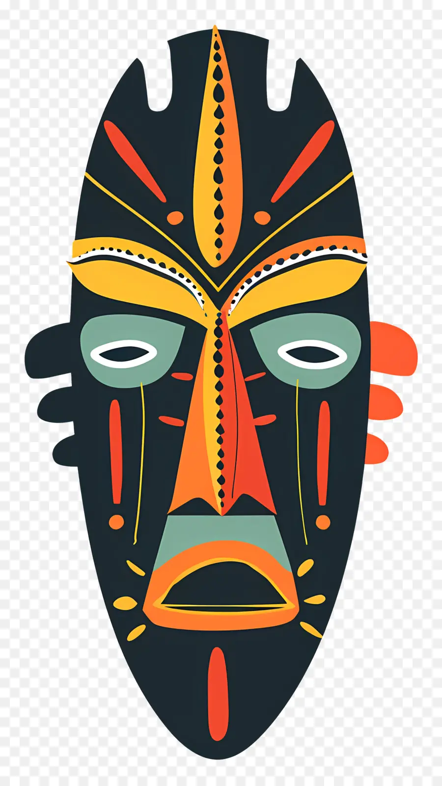 Máscara Tribal，Máscara Africana PNG