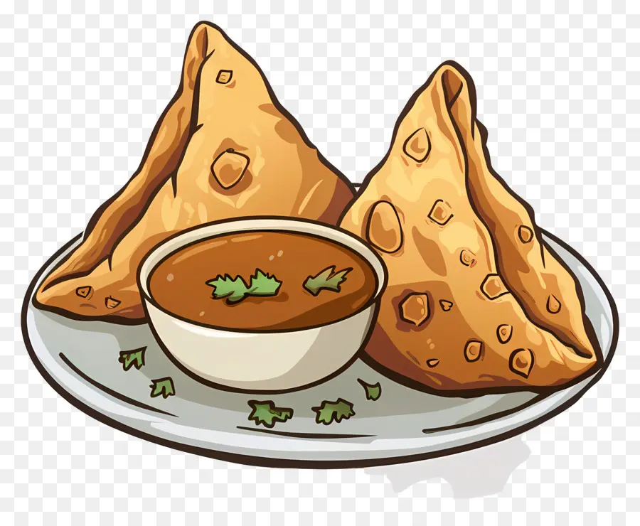 Samosas，Comida Indiana PNG