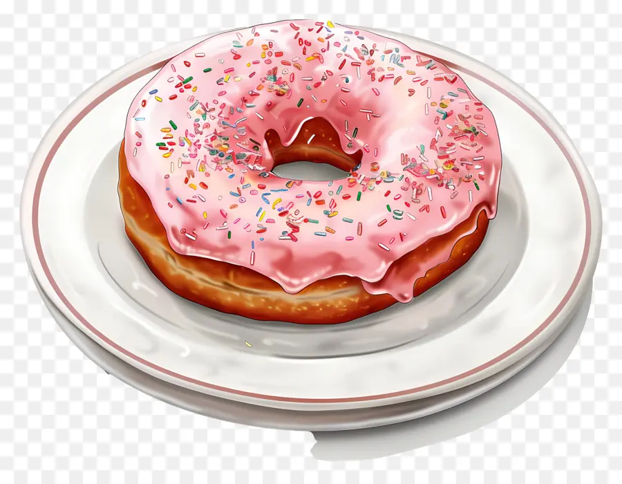 Donut，Donut Fosco Rosa PNG