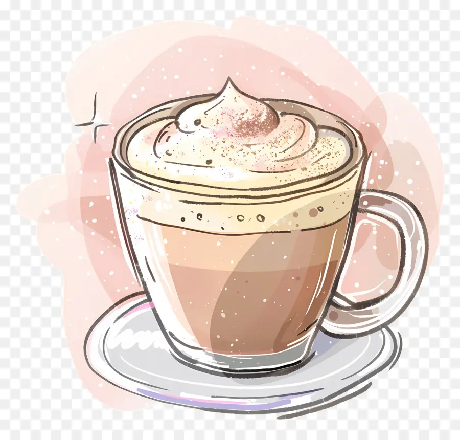 Cappuccino，Chocolate Quente PNG