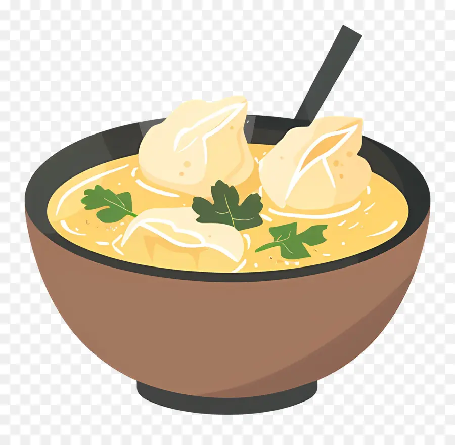 Wonton Sopa，Sopa De Frango E Bolinhos PNG