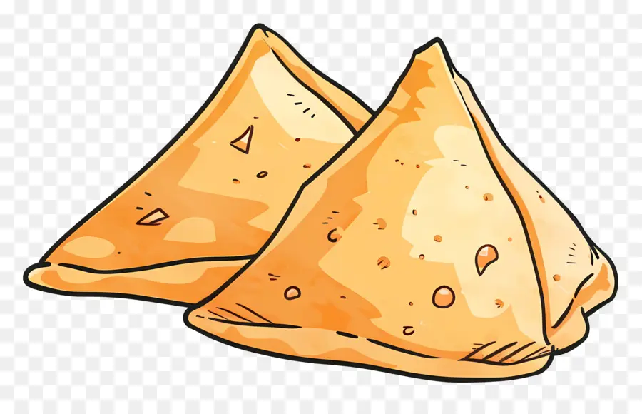 Samosas，Massa Frita PNG