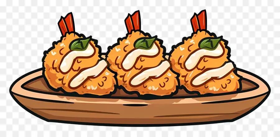 Tempura，Alimentos Fritos PNG