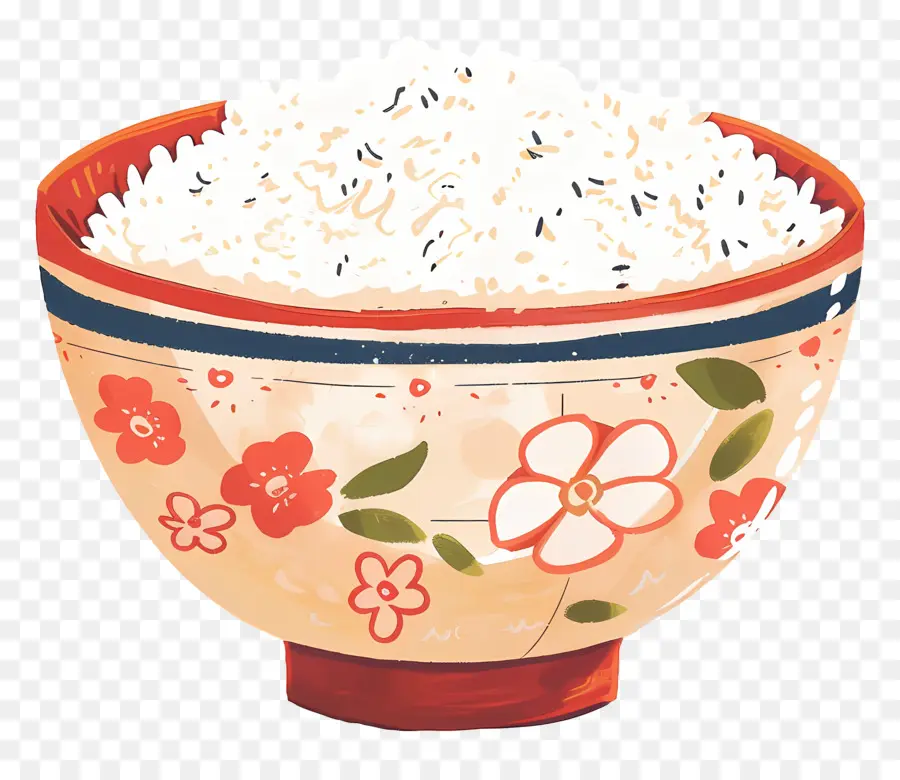 Tigela De Arroz，Arroz Branco PNG