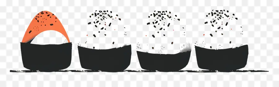 Onigiri，Tubarões Pretos PNG