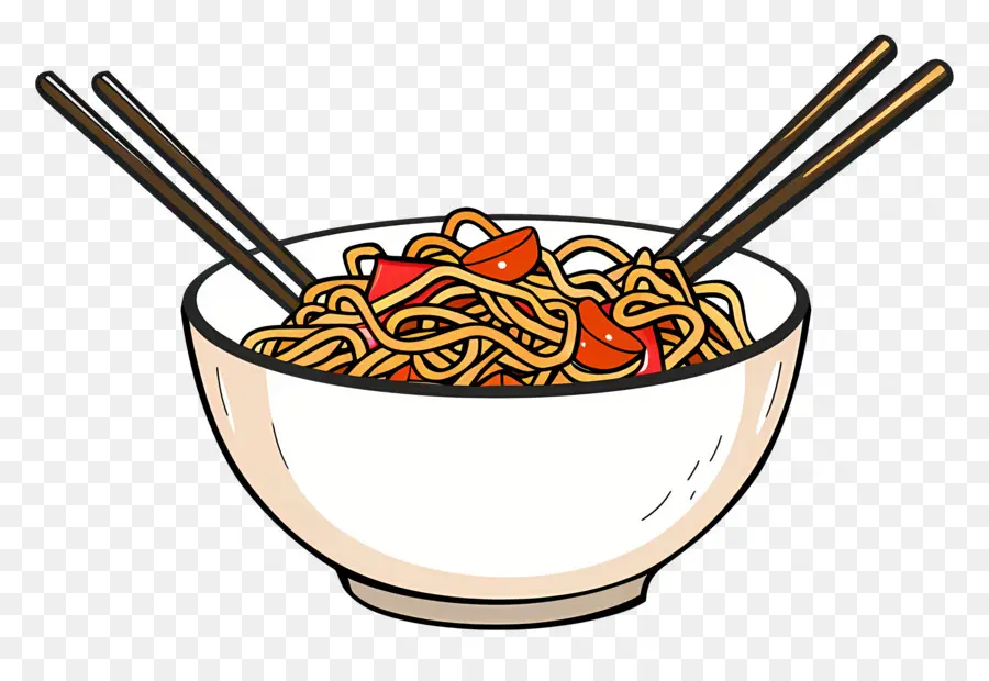 Chow Mein，Espaguete PNG