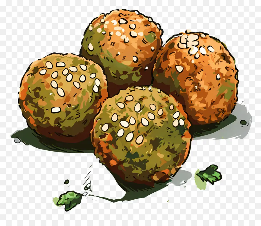 Falafel，Pão Sírio PNG