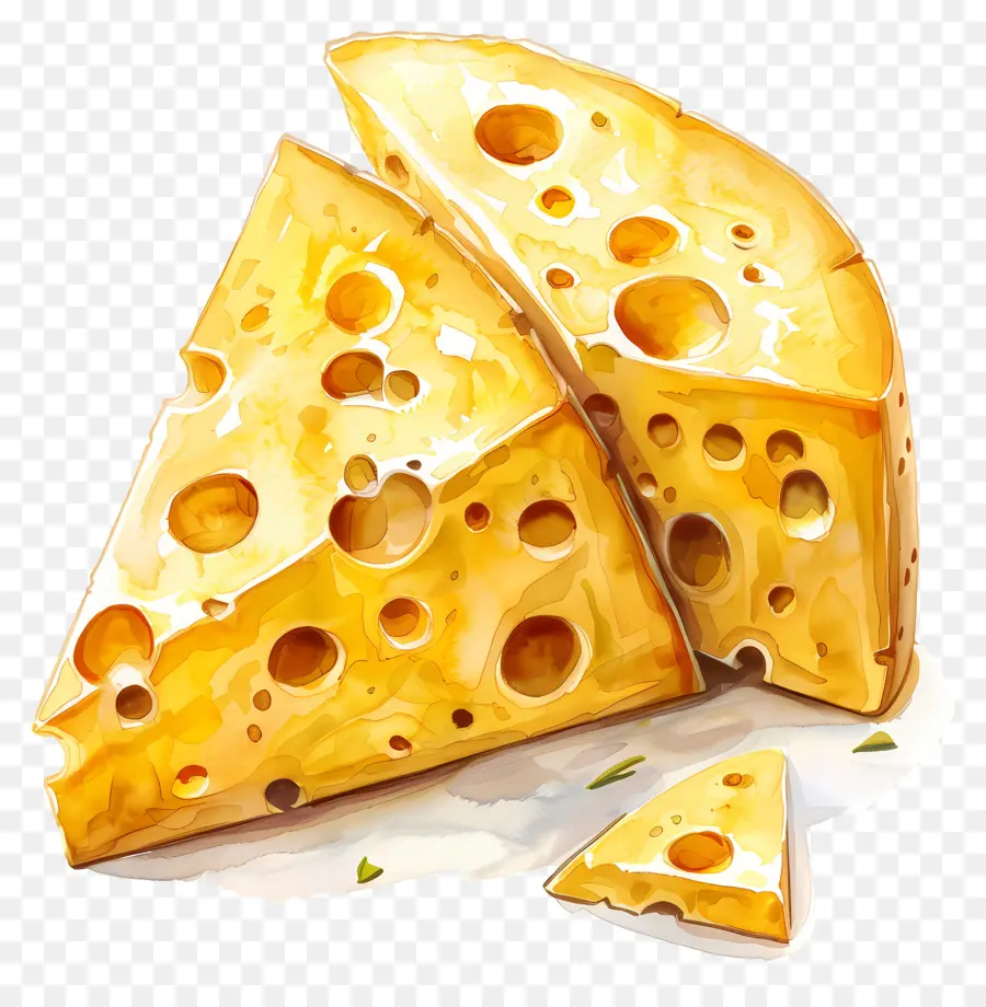 Queijo，Pintura Em Aquarela PNG