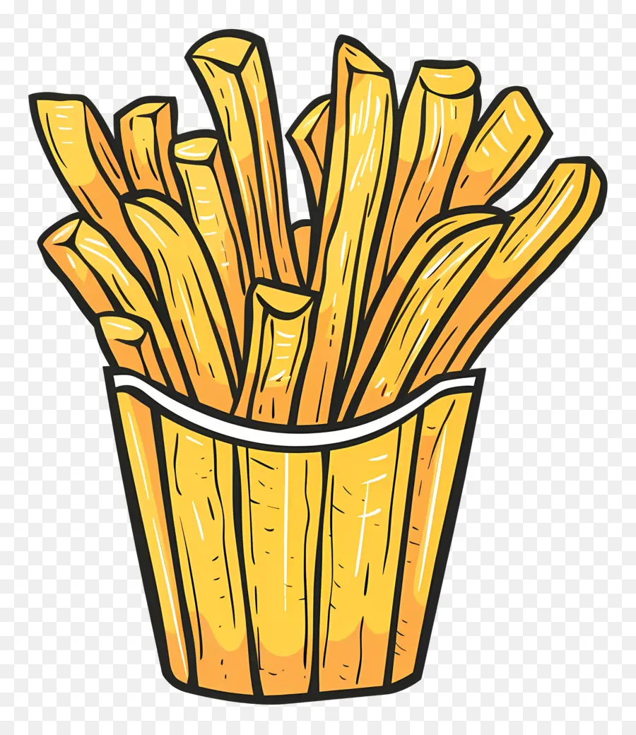 Batatas Fritas，Cartoon PNG