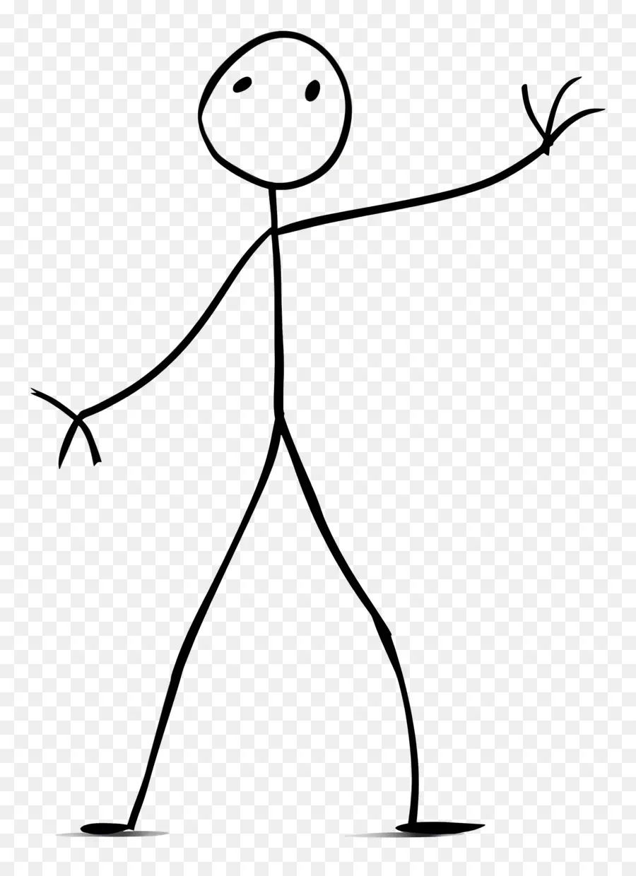 Stick Figure，Acenando PNG