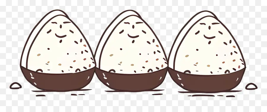 Onigiri，Massa De Biscoito De Chocolate PNG