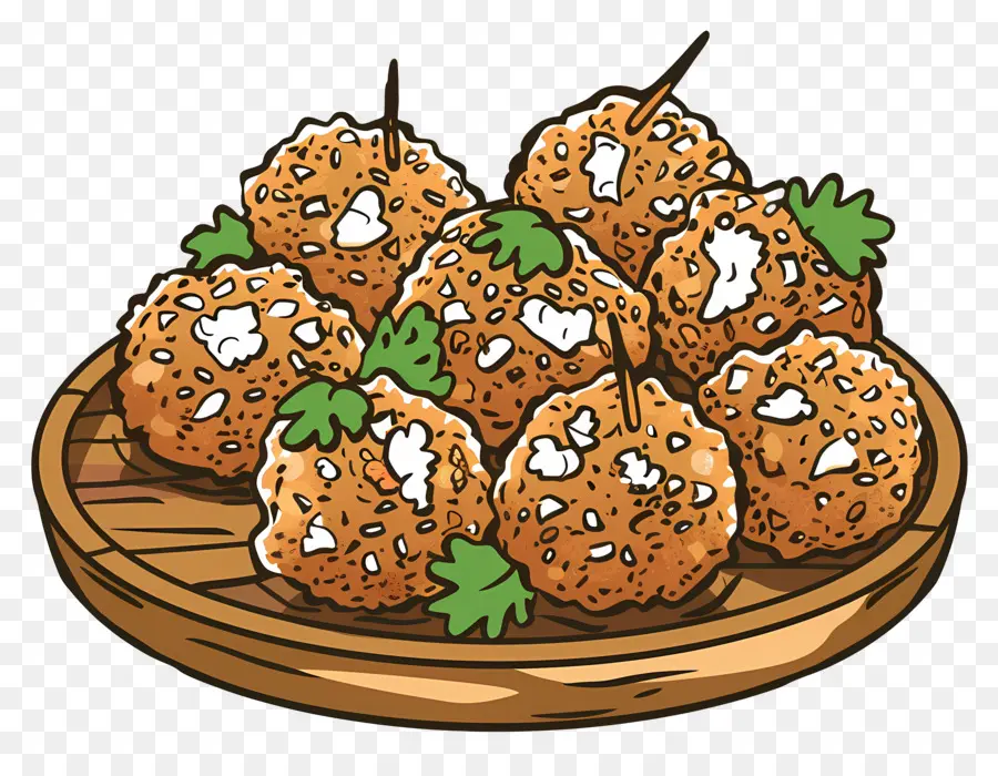 Falafel，Almôndegas PNG