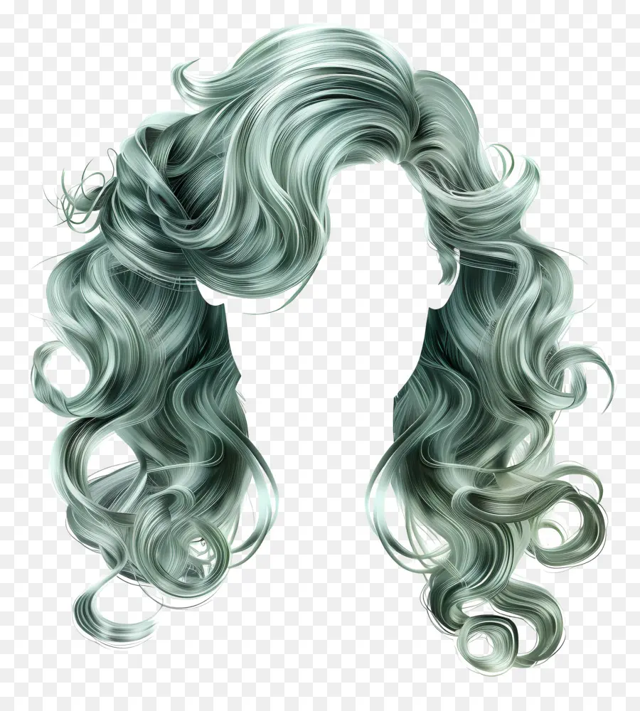 Peruca，Cabelo Verde PNG