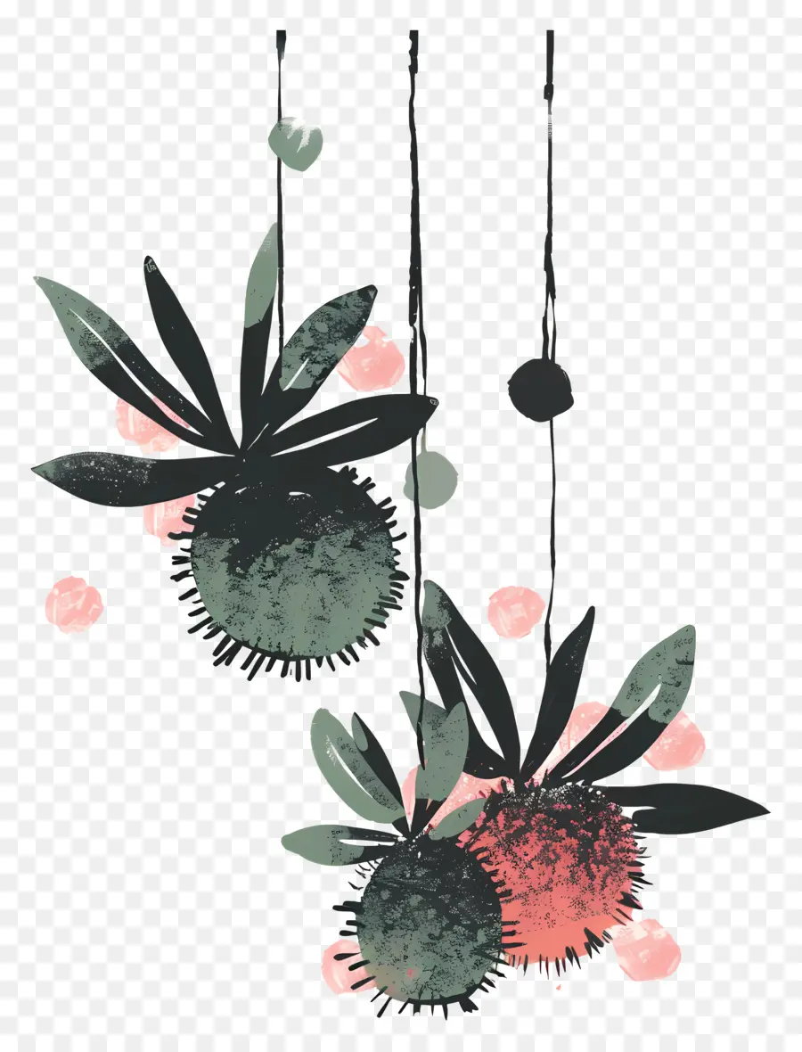 Suspensão Planta，Pintura Das Flores PNG