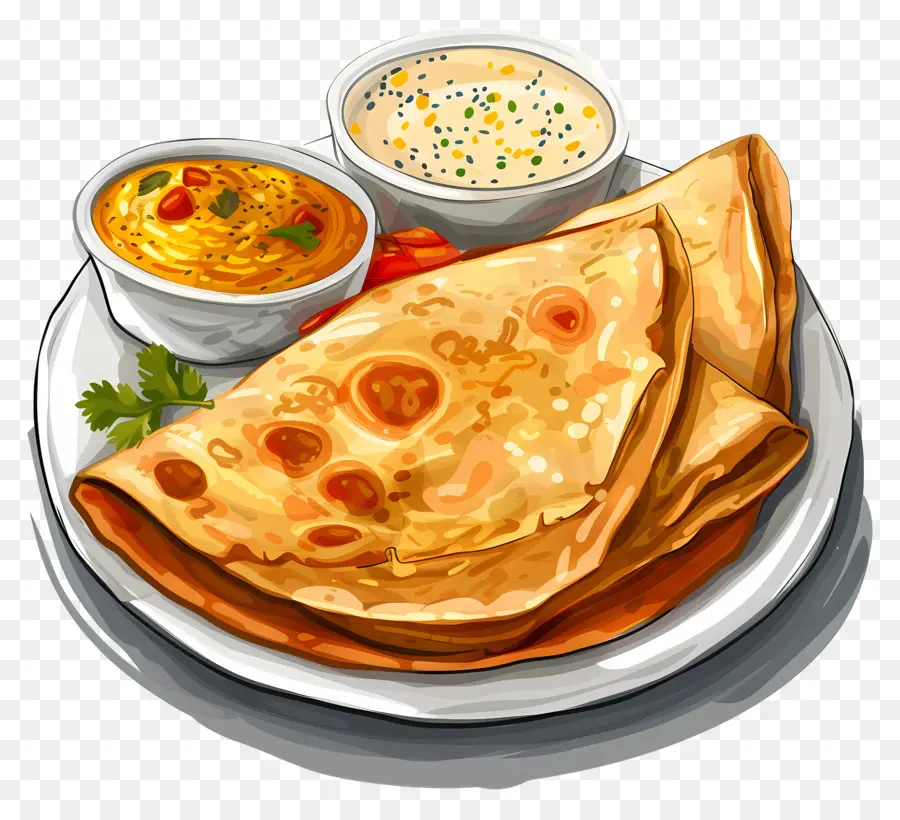 Dosa，Pão Sírio PNG