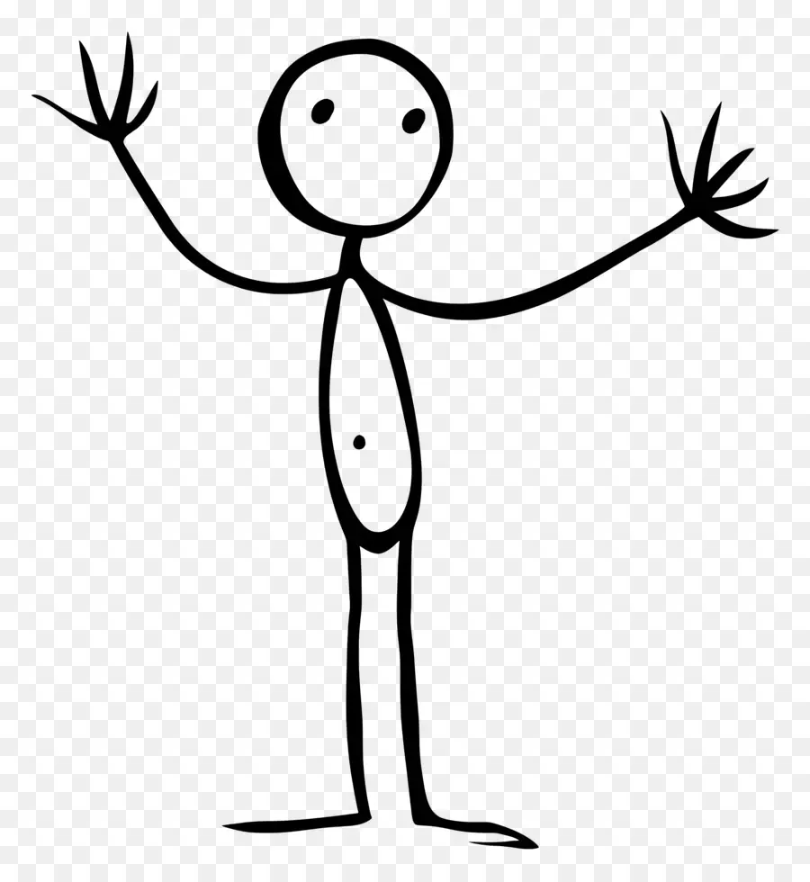 Stick Figure，Fotografia Em Preto E Branco PNG