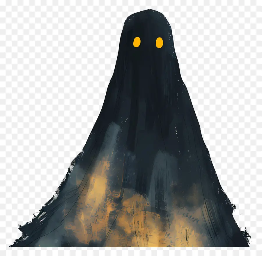 Ghost，Olhos Amarelos PNG