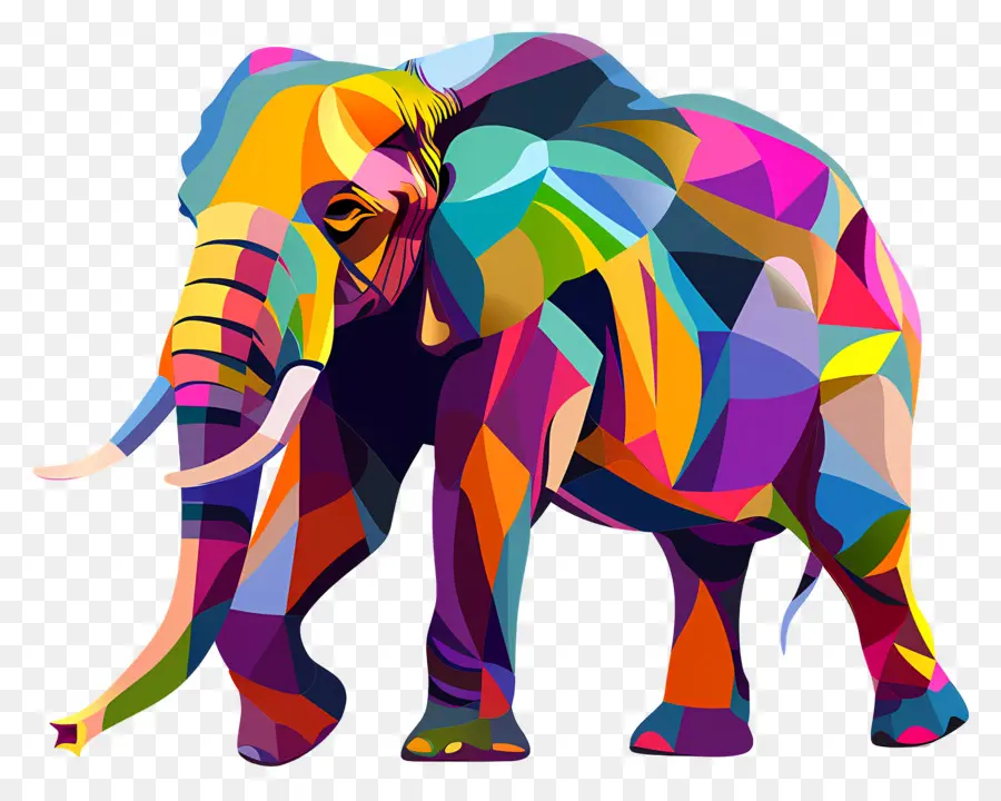 Elefante，Colorido PNG