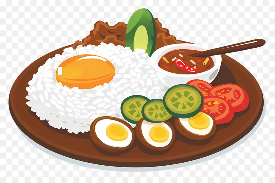 Nasi Lemak，Ovo PNG