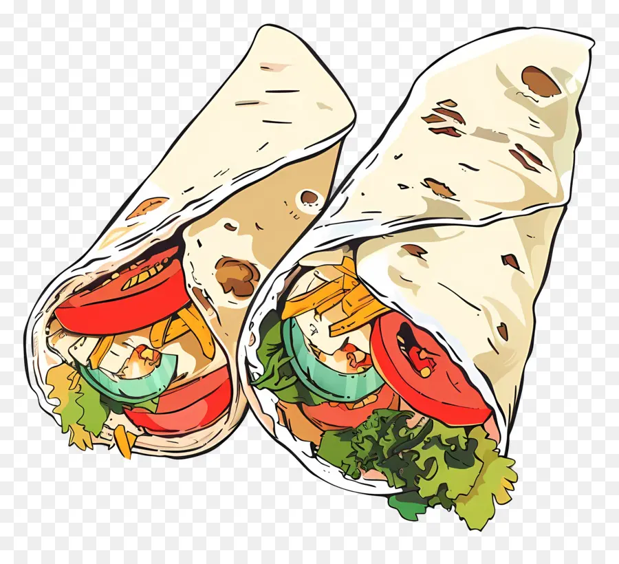 Burritos，Tortilla PNG