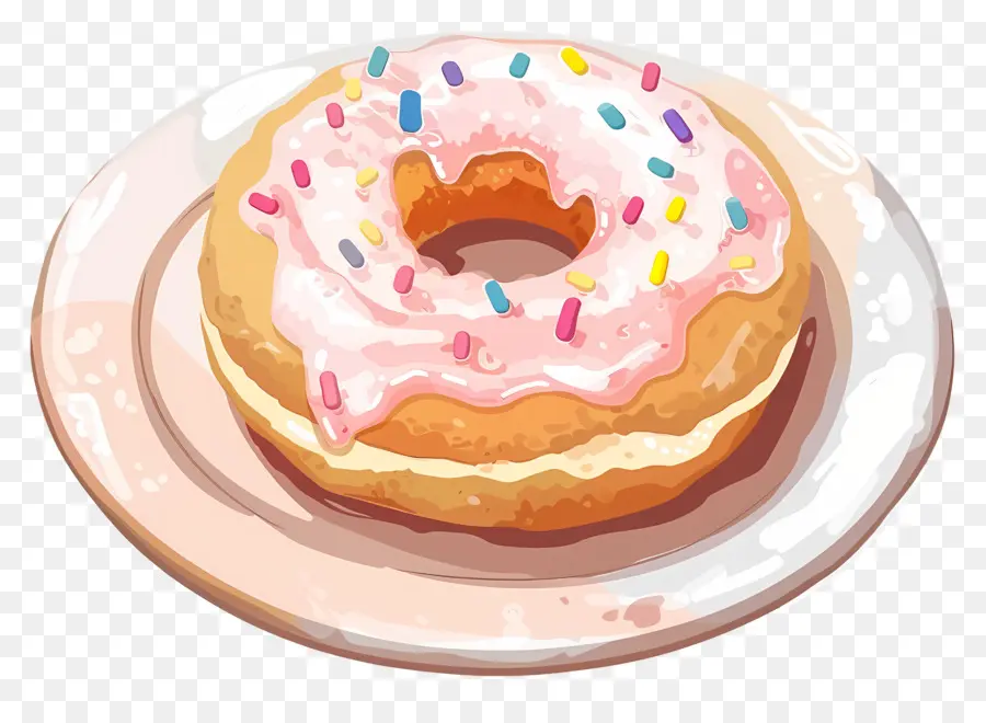 Donut，Donut Fosco Rosa PNG