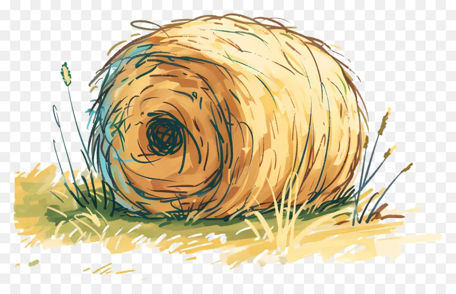 Hay Bale，Campo De Grama PNG