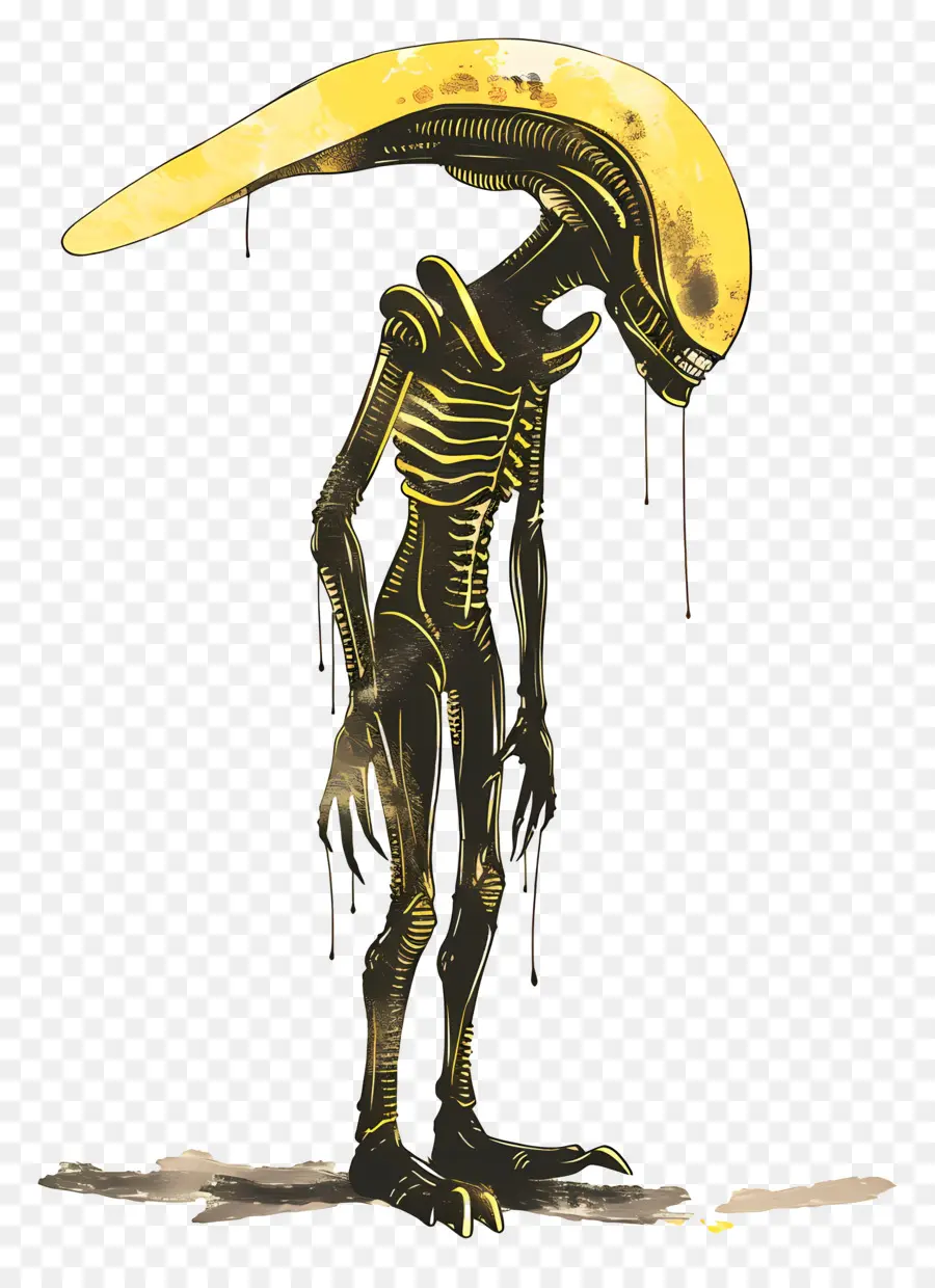 Alien，Figura Do Esqueleto PNG