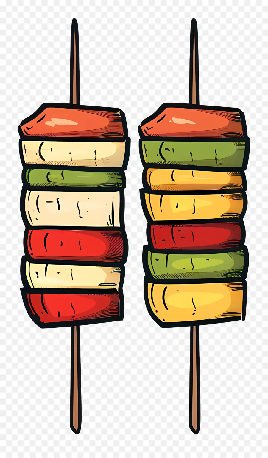 Kebabs，Espetos De Frango Frito PNG