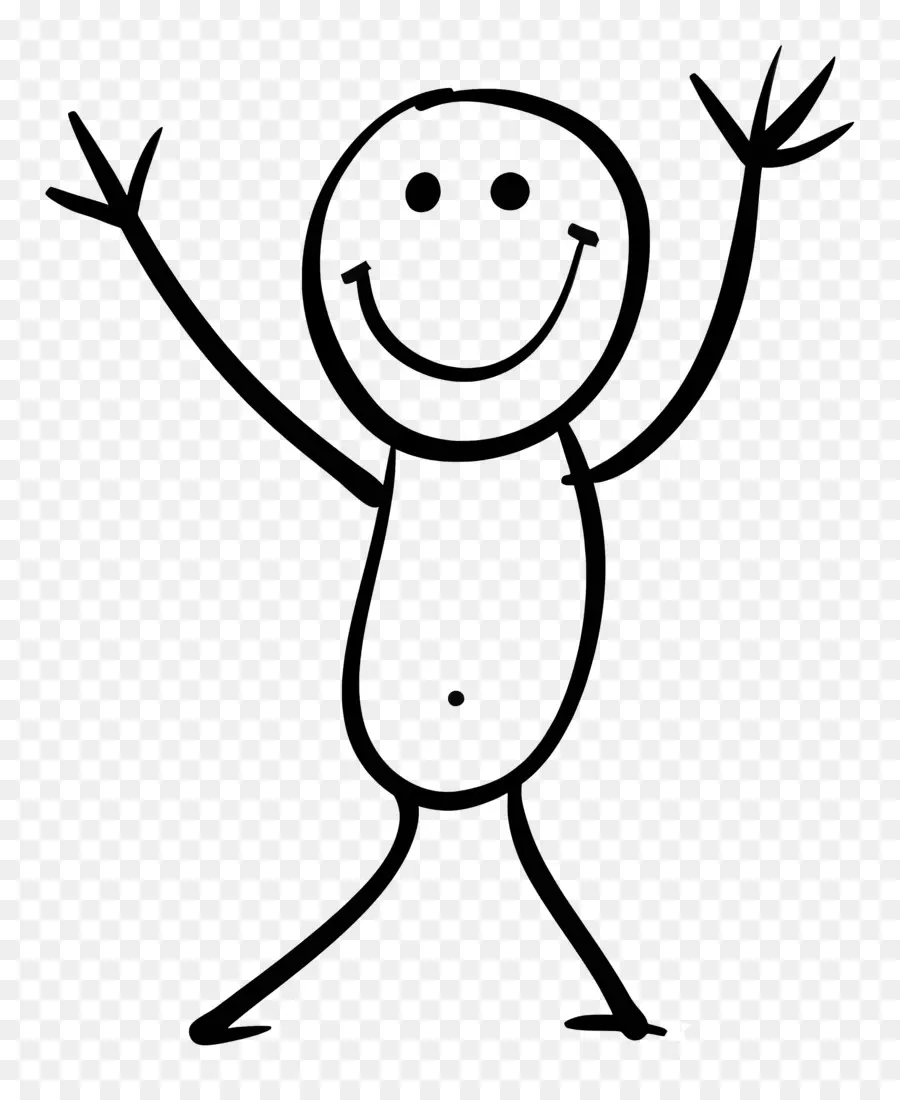 Figura Happy Stick，Stick Figure PNG