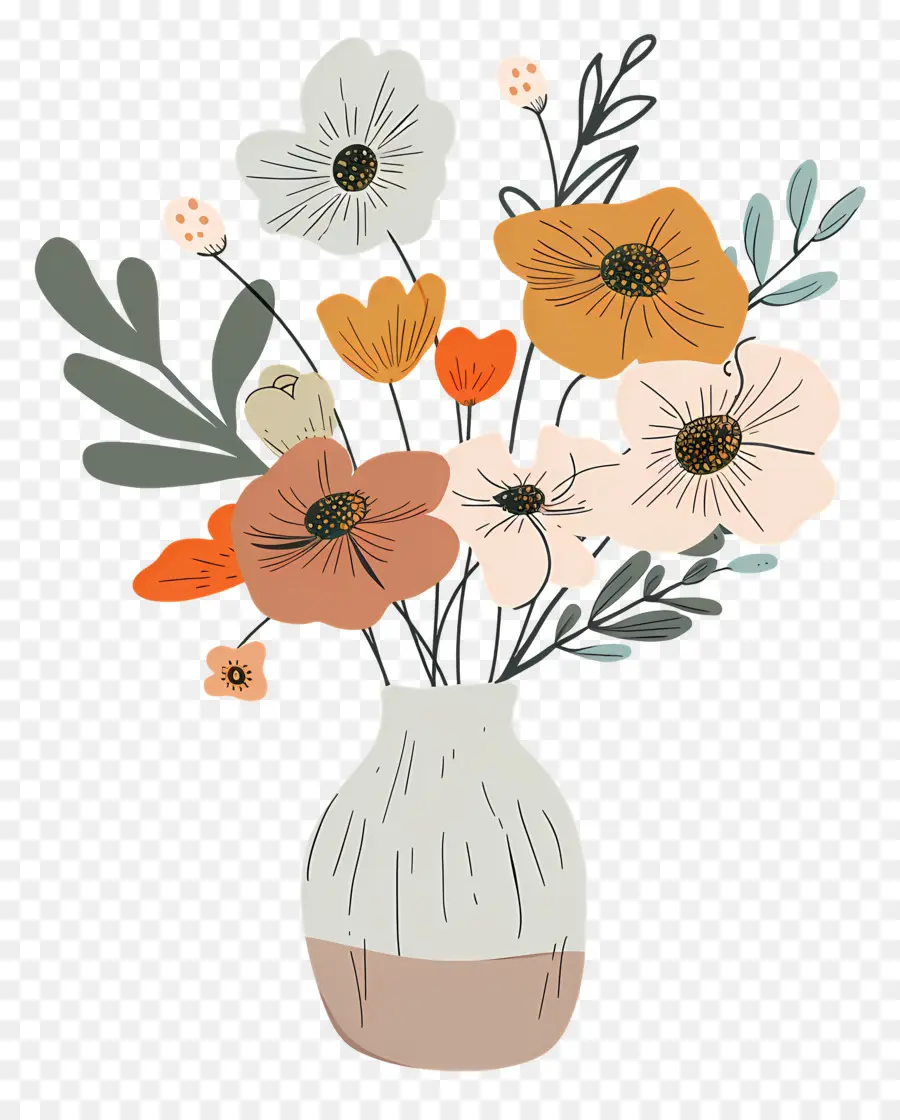 Flores Em Um Vaso，Flores PNG