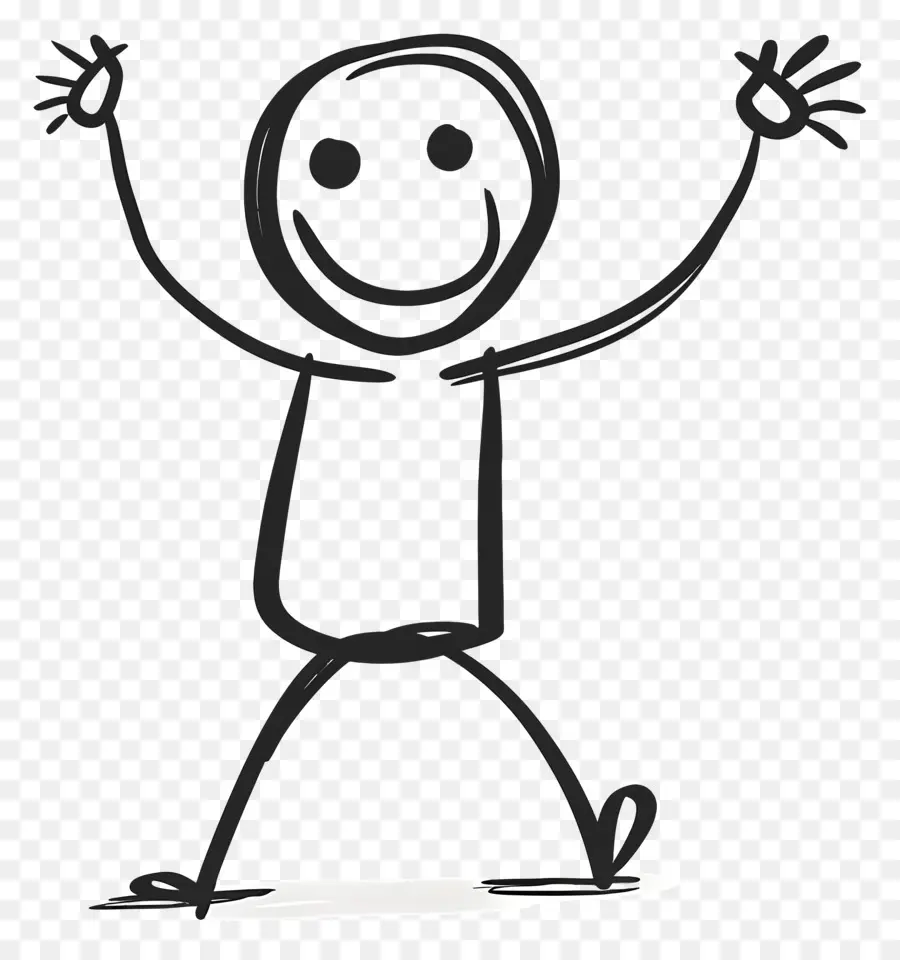 Figura Happy Stick，Stick Figure PNG