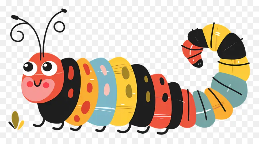 Caterpillar，Cartoon Caterpillar PNG