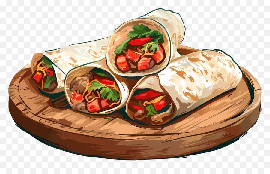 Burritos，Wraps PNG