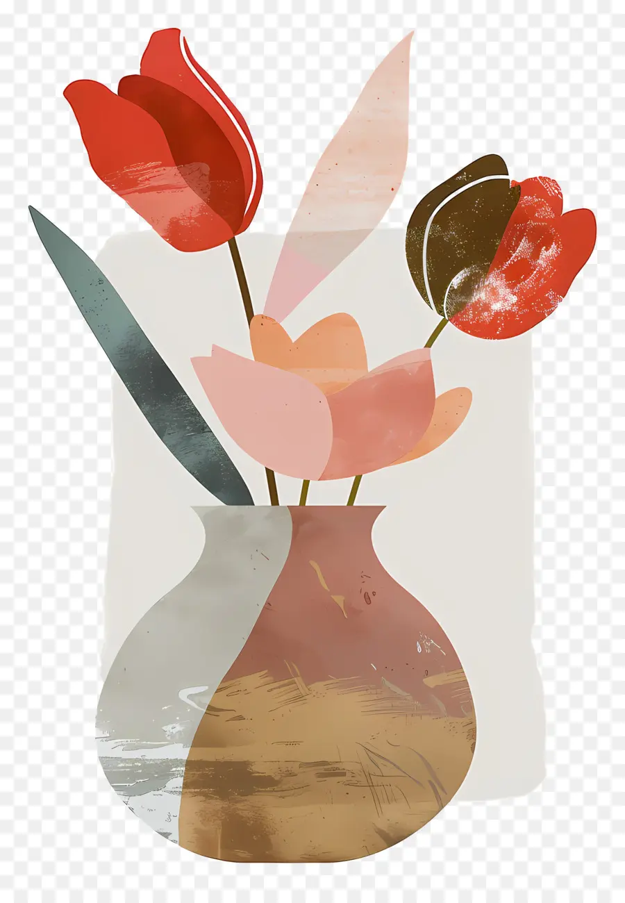 Flores Em Um Vaso，Vaso PNG