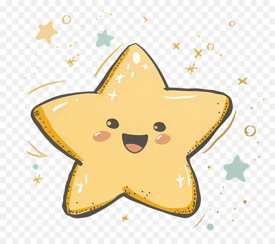 Estrela De Ouro，Cartoon Estrelas PNG