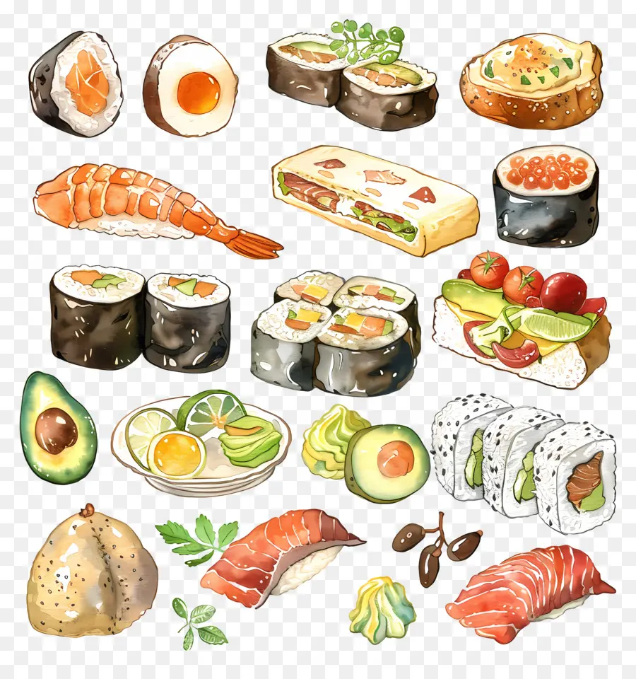 Alimentos，Sushi PNG