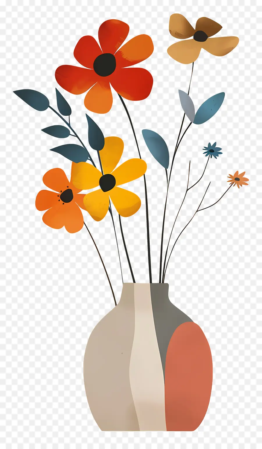 Flores Em Um Vaso，Flores PNG