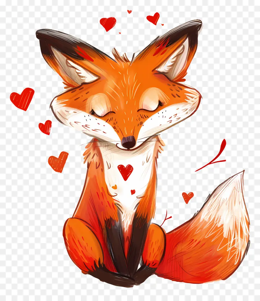 Fox No Amor，Desenho Animado Da Fox PNG