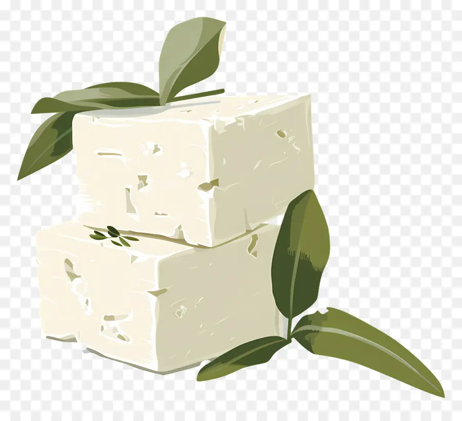 Queijo Feta，Stack PNG