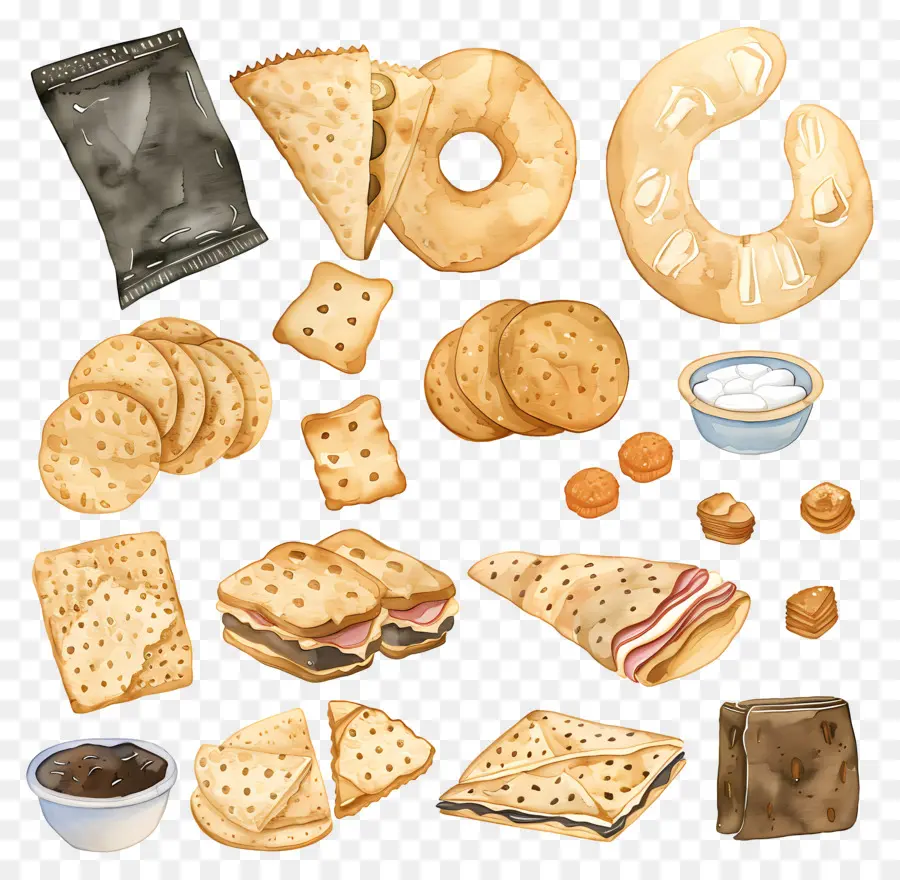 Lanches，Crackers PNG