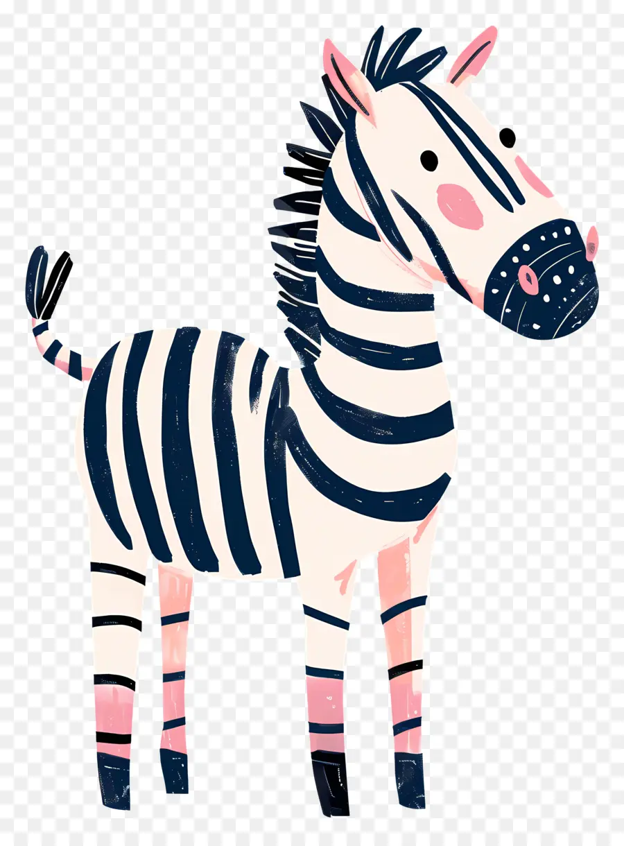 Zebra，De Pé PNG