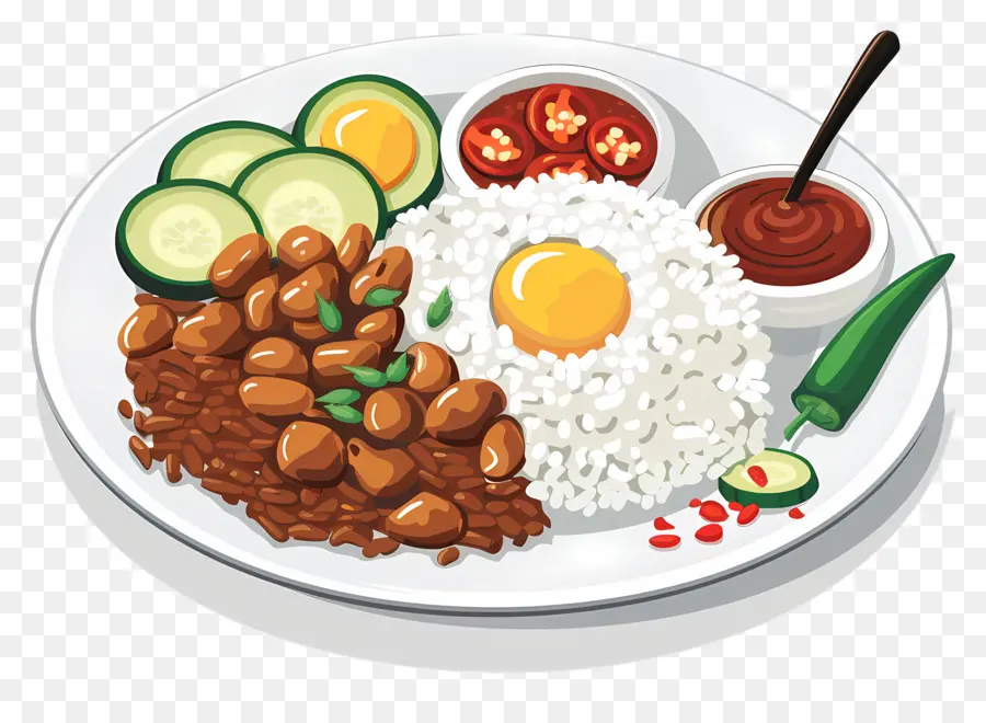 Nasi Lemak，Alimentos PNG