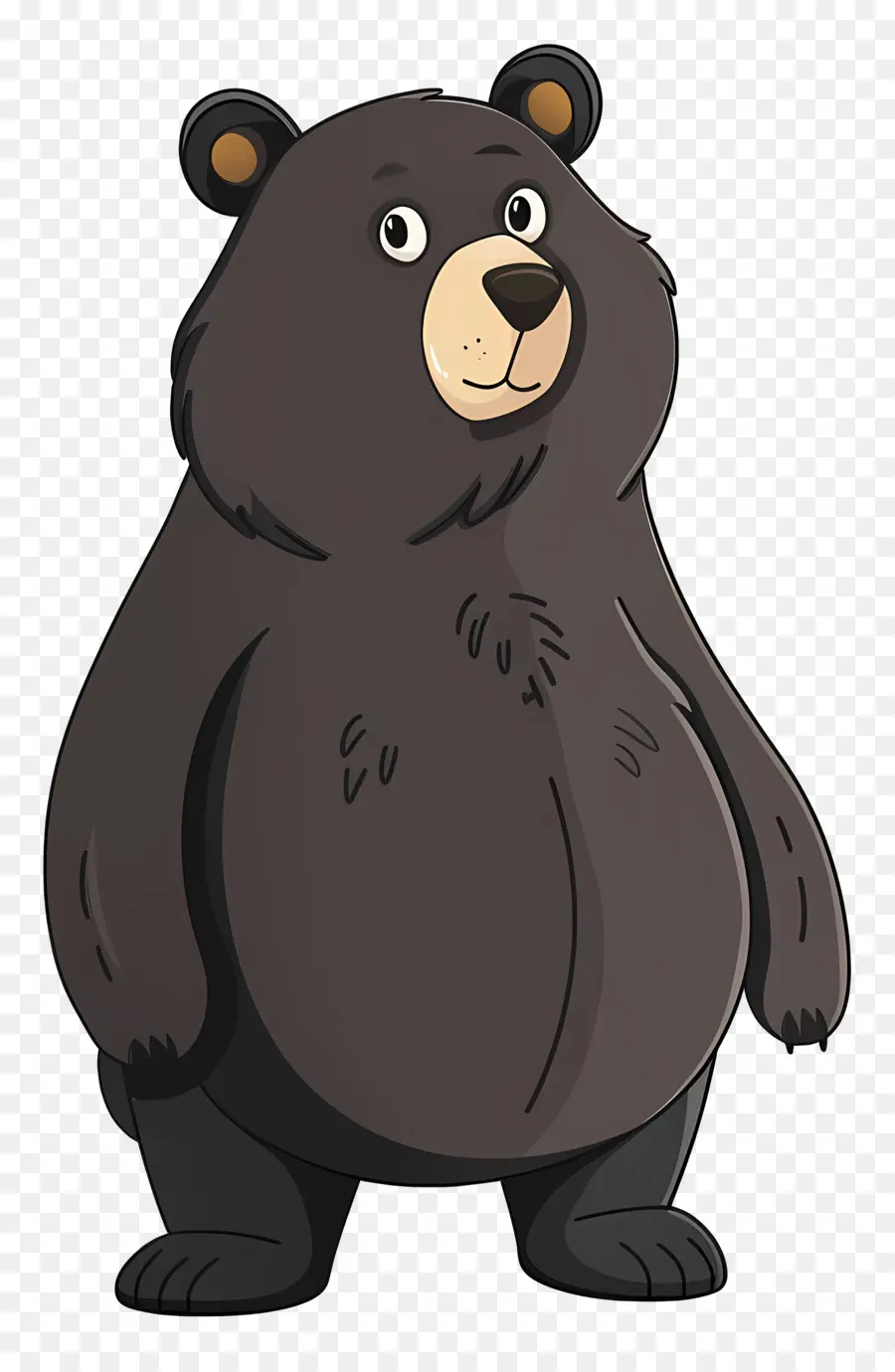 Desenho Animado Do Urso，Urso Preto PNG