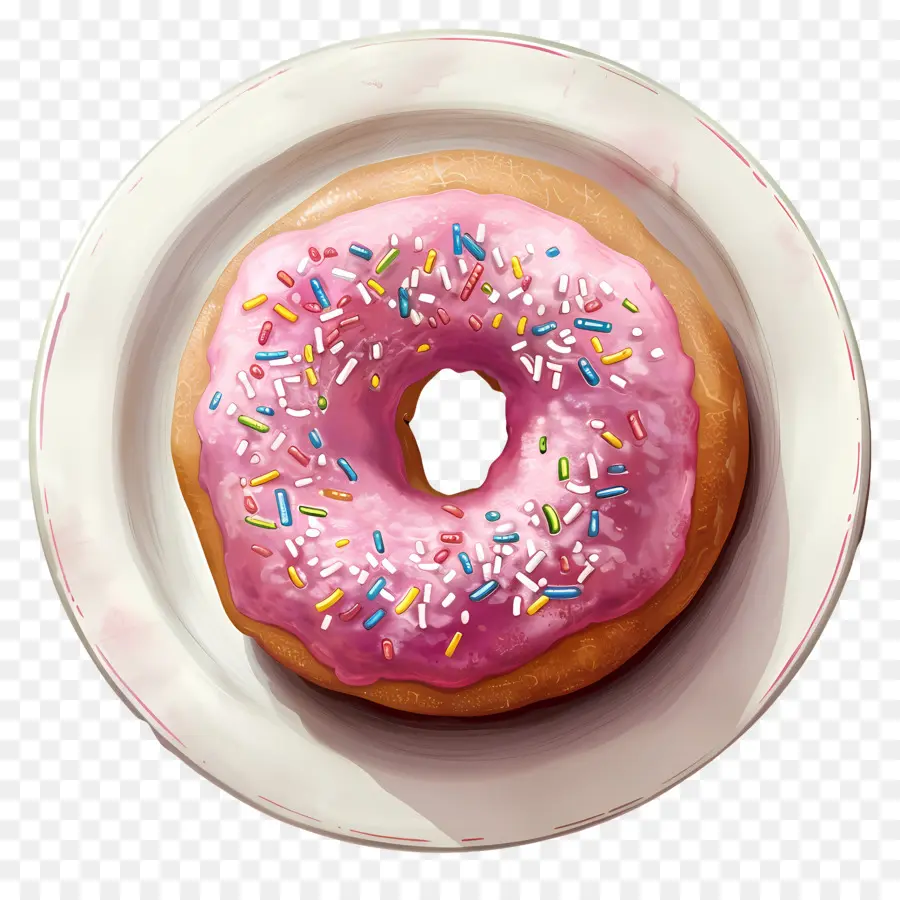 Donut，Rosa Donut PNG