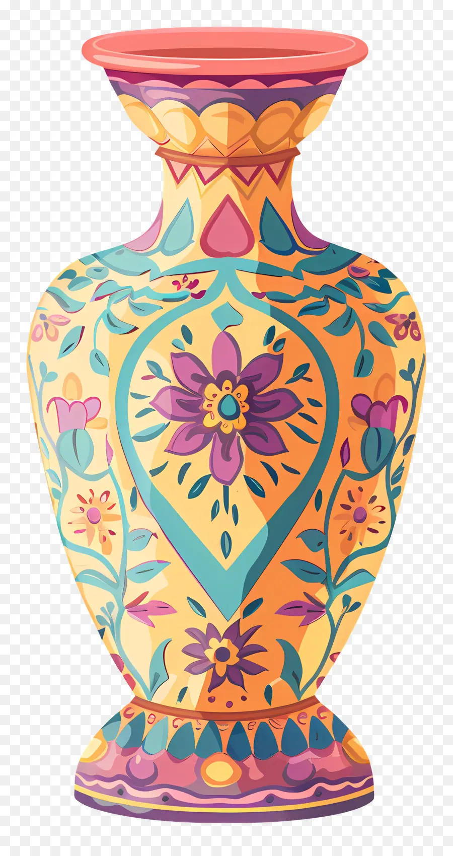 Vaso Decorativo，Floral Vaso PNG