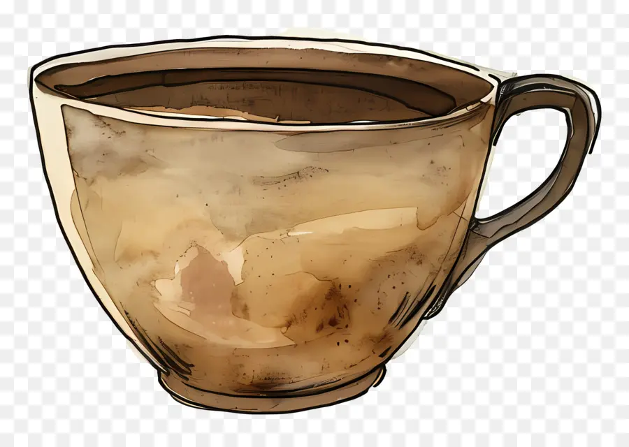 Xícara De Café，Light Brown PNG